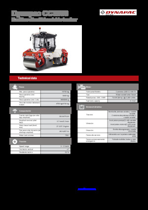Compattatori stradali vibranti tandem Dynapac CC3800