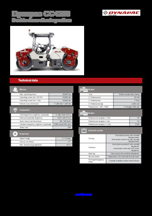 Compattatori stradali vibranti tandem Dynapac CC4200