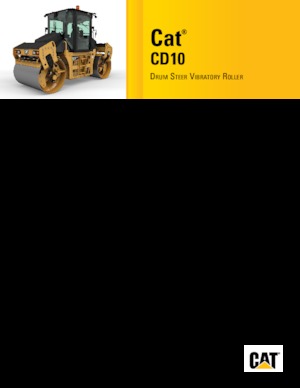 Compattatori stradali vibranti tandem Caterpillar CD10