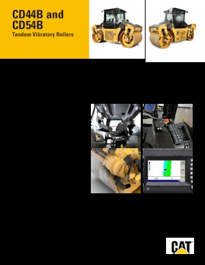 Compattatori stradali vibranti tandem Caterpillar CD54B