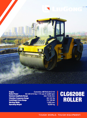 Compattatori stradali vibranti tandem Liugong CLG6208E