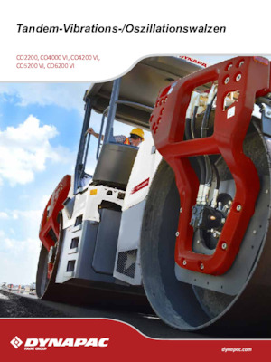 Compattatori stradali vibranti tandem Dynapac CO 6200 VI