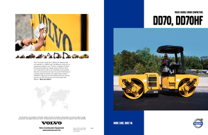 Compattatori stradali vibranti tandem Volvo DD70