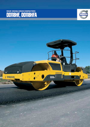 Compattatori stradali vibranti tandem Volvo DD118HF