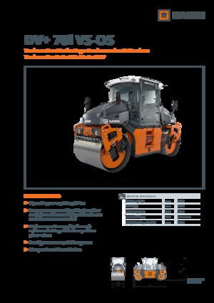 Compattatori stradali vibranti tandem Hamm DV+ 70i VS-OS
