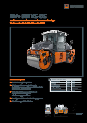 Compattatori stradali vibranti tandem Hamm DV+ 90i VS-OS