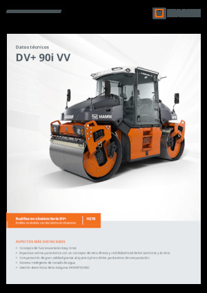 Compattatori stradali vibranti tandem Hamm DV+ 90i VV