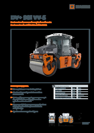 Compattatori stradali vibranti tandem Hamm DV+ 90i VV-S