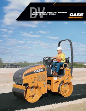 Compattatori stradali vibranti tandem Case DV202