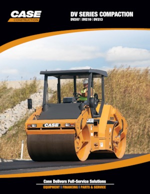 Compattatori stradali vibranti tandem Case DV213
