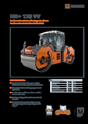 Compattatori stradali vibranti tandem Hamm HD+ 120 VV