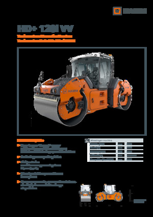 Compattatori stradali vibranti tandem Hamm HD+ 120i VV