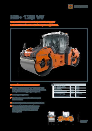 Compattatori stradali vibranti tandem Hamm HD+ 120i VV