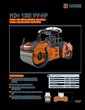 Compattatori stradali vibranti tandem Hamm HD+ 120i VV-HF