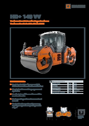 Compattatori stradali vibranti tandem Hamm HD+ 140 VV