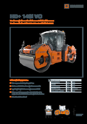 Compattatori stradali vibranti tandem Hamm HD+ 140i VO
