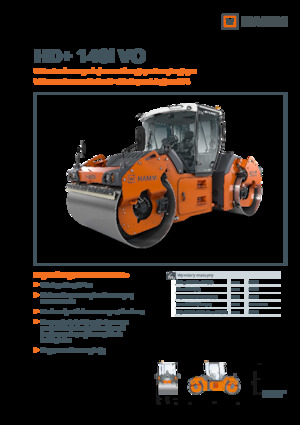 Compattatori stradali vibranti tandem Hamm HD+ 140i VO