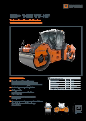 Compattatori stradali vibranti tandem Hamm HD+ 140i VV-HF