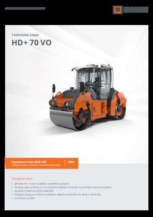 Compattatori stradali vibranti tandem Hamm HD+ 70 VO
