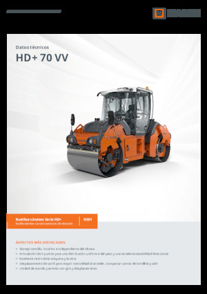 Compattatori stradali vibranti tandem Hamm HD+ 70 VV