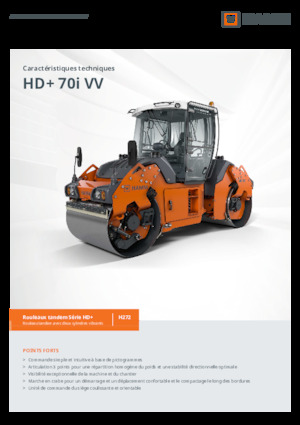 Compattatori stradali vibranti tandem Hamm HD+ 70i VV