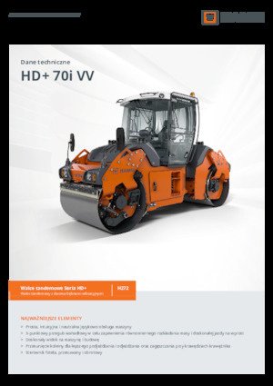 Compattatori stradali vibranti tandem Hamm HD+ 70i VV