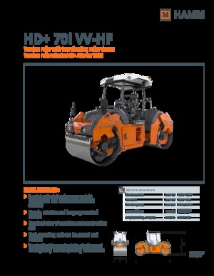 Compattatori stradali vibranti tandem Hamm HD+ 70i VV-HF