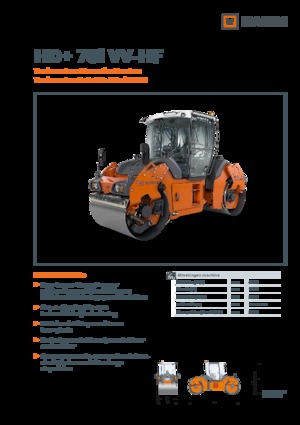 Compattatori stradali vibranti tandem Hamm HD+ 70i VV-HF
