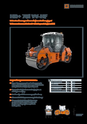 Compattatori stradali vibranti tandem Hamm HD+ 70i VV-HF