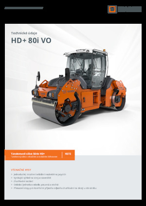 Compattatori stradali vibranti tandem Hamm HD+ 80i VO