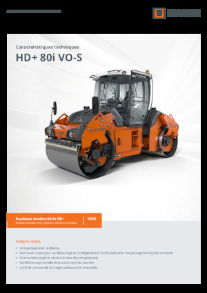 Compattatori stradali vibranti tandem Hamm HD+ 80i VO-S