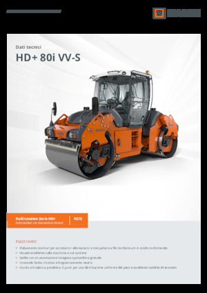 Compattatori stradali vibranti tandem Hamm HD+ 80i VV-S
