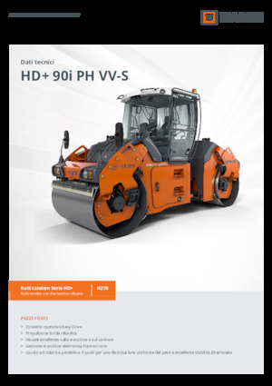 Compattatori stradali vibranti tandem Hamm HD+ 90i PH VV-S