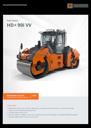Compattatori stradali vibranti tandem Hamm HD+ 90i VV