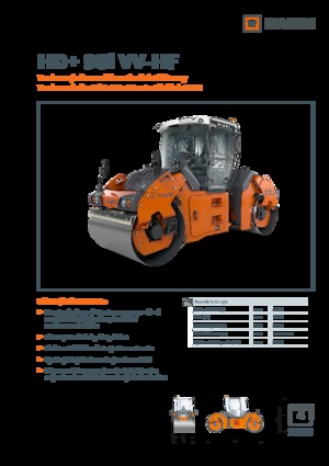 Compattatori stradali vibranti tandem Hamm HD+ 90i VV-HF