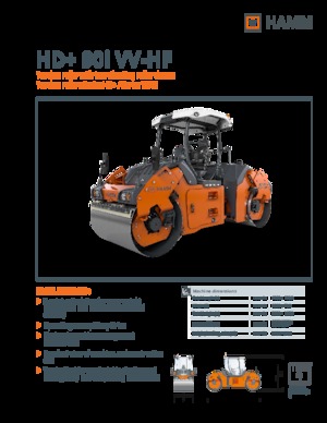Compattatori stradali vibranti tandem Hamm HD+ 90i VV-HF