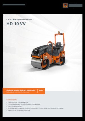 Compattatori stradali vibranti tandem Hamm HD 10 VV