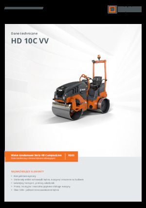 Compattatori stradali vibranti tandem Hamm HD 10C VV