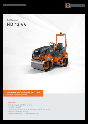Compattatori stradali vibranti tandem Hamm HD 12 VV
