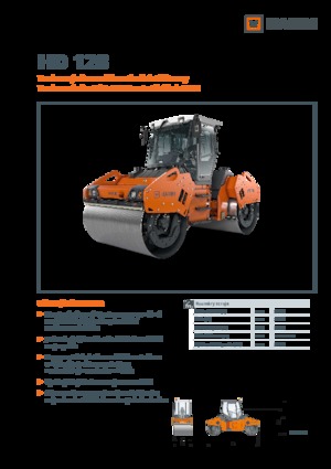 Compattatori stradali vibranti tandem Hamm HD 128