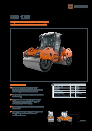 Compattatori stradali vibranti tandem Hamm HD 128