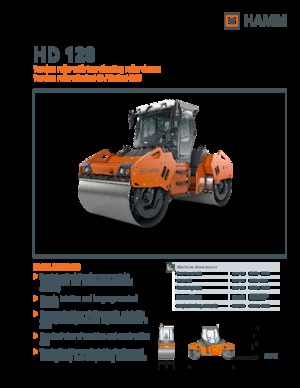 Compattatori stradali vibranti tandem Hamm HD 128