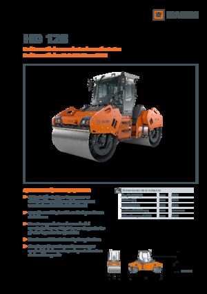 Compattatori stradali vibranti tandem Hamm HD 128