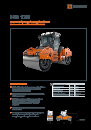 Compattatori stradali vibranti tandem Hamm HD 128
