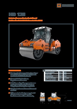 Compattatori stradali vibranti tandem Hamm HD 128