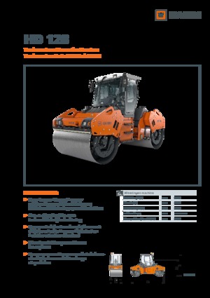 Compattatori stradali vibranti tandem Hamm HD 128