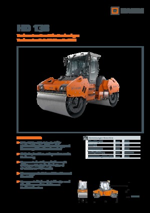 Compattatori stradali vibranti tandem Hamm HD 138