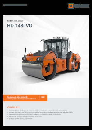 Compattatori stradali vibranti tandem Hamm HD 148i VO