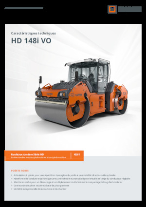 Compattatori stradali vibranti tandem Hamm HD 148i VO