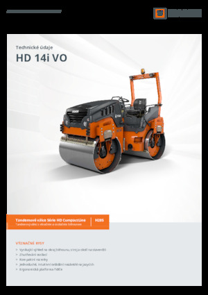 Compattatori stradali vibranti tandem Hamm HD 14i VO